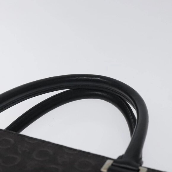 CELINE C Macadam Canvas Hand Bag Gray Silver Auth bs26321 - Picture 9 of 16